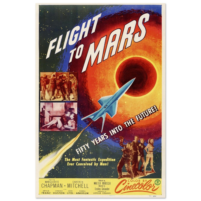 Flight to Mars movie poster.