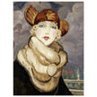 Portrait of a Girl in a Fur Coat by Gerda Wegener.