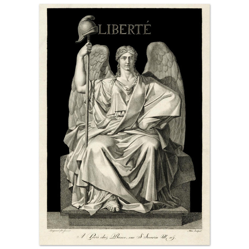 Liberté ( Liberty ) engraving , created by Louis Jean Allais (engraver, 1762–1833).
