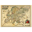 Ancient map of Europe print by Ortelius. Vintage old map reproduction poster..