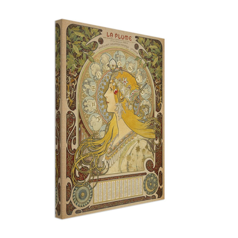 Art Nouveau Alphonse Mucha La Plume.
