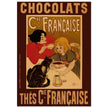 Chocolate advertising poster by Steinlen.  Chocolats / Thés Cie Française.