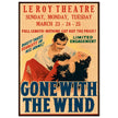Gone with the wind movie poster.