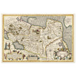 Ancient map of Russia by Jodocus Hondius  1633.