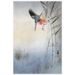 Kingfisher hunting fish by Ohara Koson  woodblock print