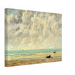 The calm sea by Gustave Courbet 1869.  antique painting.