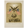 The American Declaration of Independence illustrated in 1861.  reproduction
