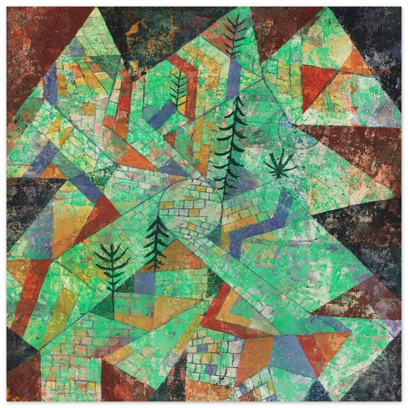 Paul Klee Wald Bau ( Forest construction )