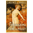 Casino of Paris vintage advertising poster  1904 by Georges Redon.