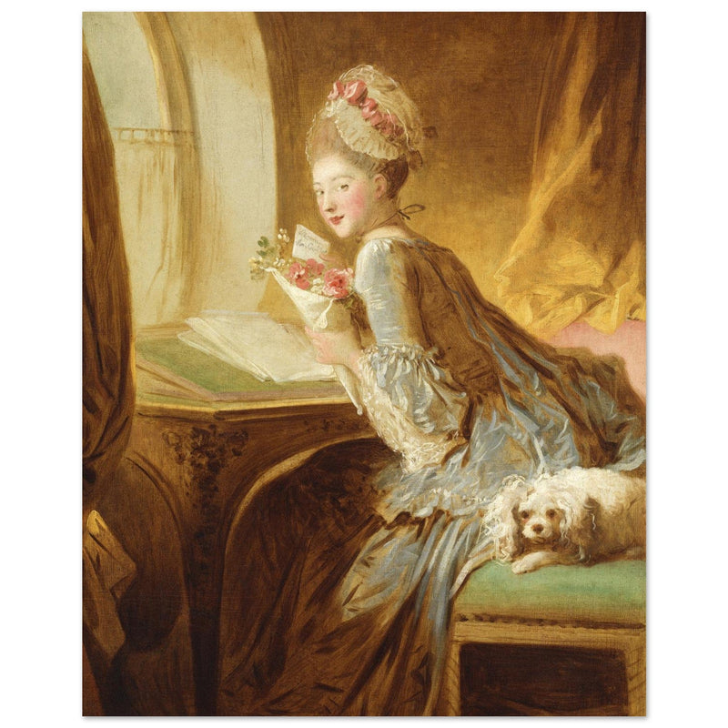 Jean Honore Fragonard The Love letter oil painting .