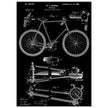 Vintage bicycle patent 1899 by M. C Johnson.