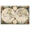 Ancient world map. Vintage double hemisphere cartography by Daniel Stoopendaal .