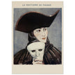 La Venitienne au Masque illustration published in Fantasio vintage magazine by George Barbier.