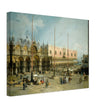 The Square of Saint Mark's Venice Italy Antique painting by Canaletto.