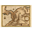 Ancient map print of Central America and the northwestern part of South America 1631.