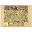 Planisphaerium Coeleste Celestial chart by Melchior Rein. Old vintage celestial atlas map.