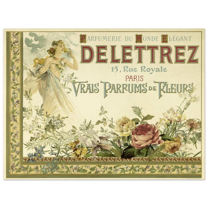 Delettrez french perfumery vintage art nouveau advertising.