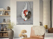 Rooster and chicken by Ohara Koson