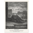 Gustave Dore The Bible engraving print . Ezra in prayer illustration .