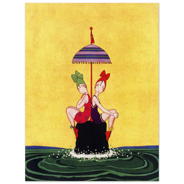 Anne Harriet Fish illustration for fashion magazine cover .