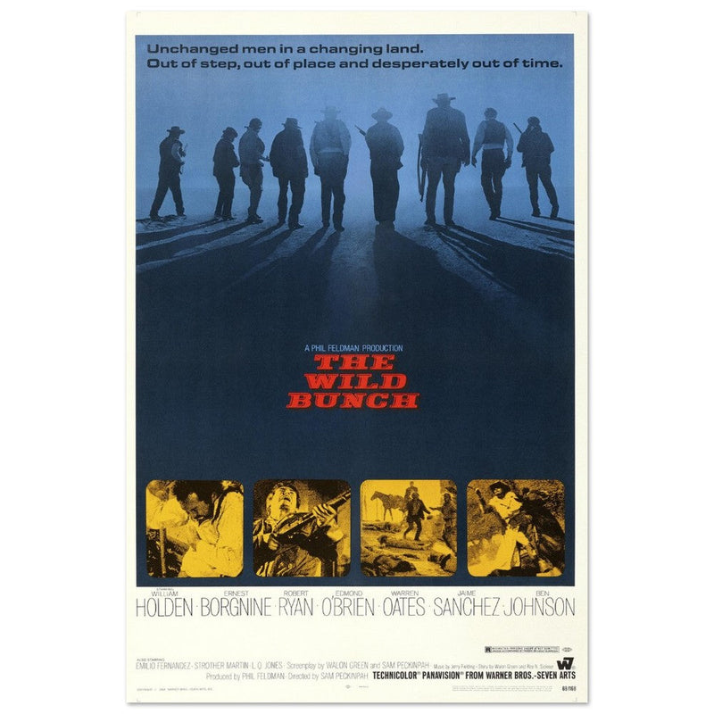 The Wild Bunch by Sam Peckinpah movie poster.