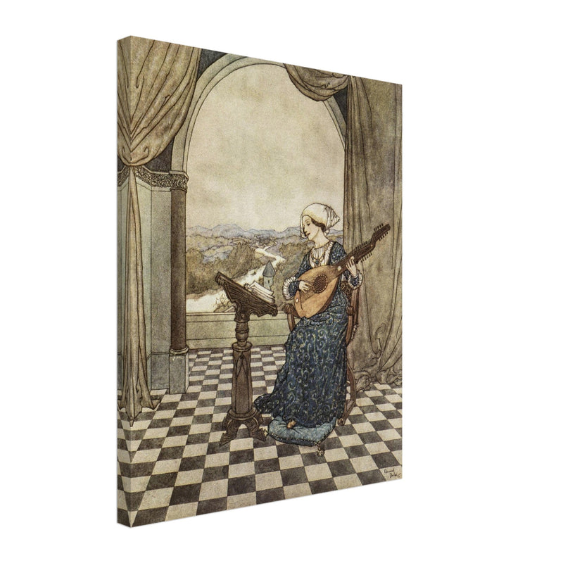 Edmund Dulac illustration for The Wind Tells of Waldemar Daa and His Daughters fairy tale print reproduction