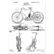 vintage motorcycle patent by G. M Holley.