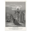 Gustave Dore The Bible engraving print . The finding of Moses illustration .