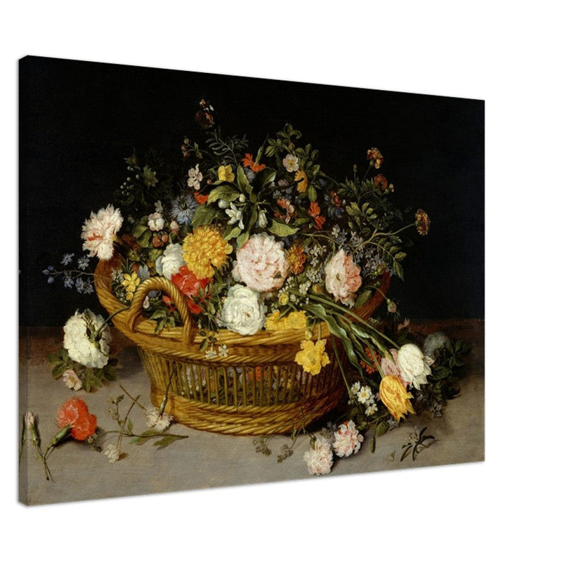 A Basket of Flowers painting by Jan Brueghel the Younger.