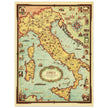 Italy old pictorial map by Ernest Dudley Chase.