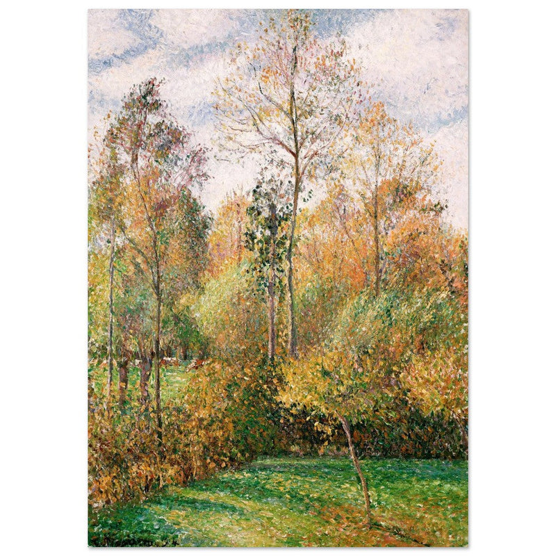 Autumn Poplars Eragny by Camille Pissarro 1894.