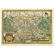 Ancient historic map of Saxony, Meissen, and Thuringia by Abraham Ortelius.