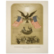 The American Declaration of Independence illustrated in 1861.  reproduction