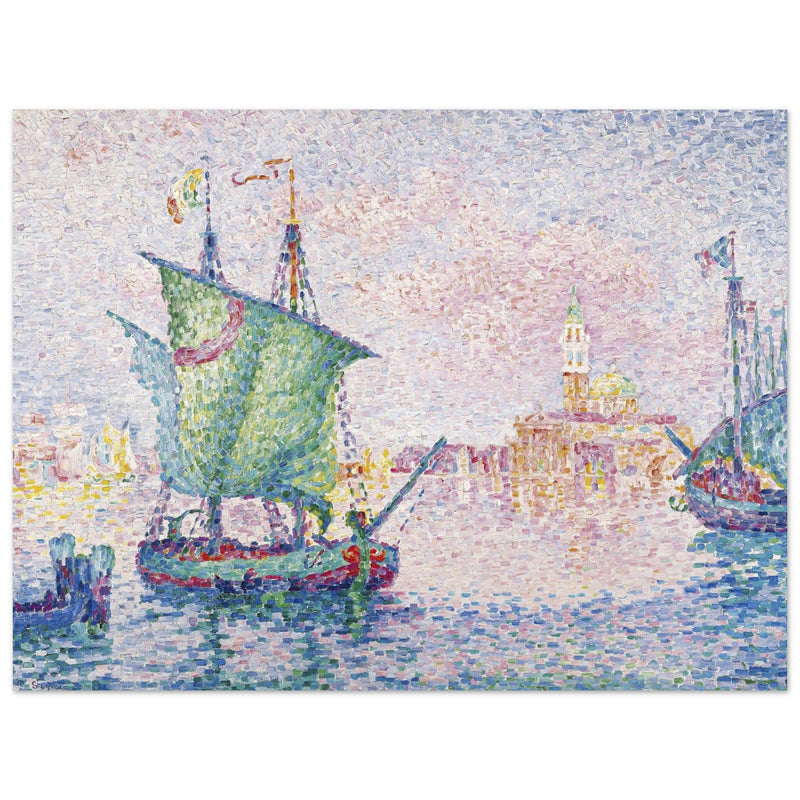 Paul Signac painting Venice, The Pink Cloud, 1909