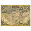 Ancient map of Flandria by Abraham Ortelius 1584. Vintage map  .