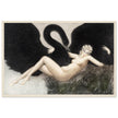 Leda and the Swan, 1934 by Louis Icart vintage illustration.