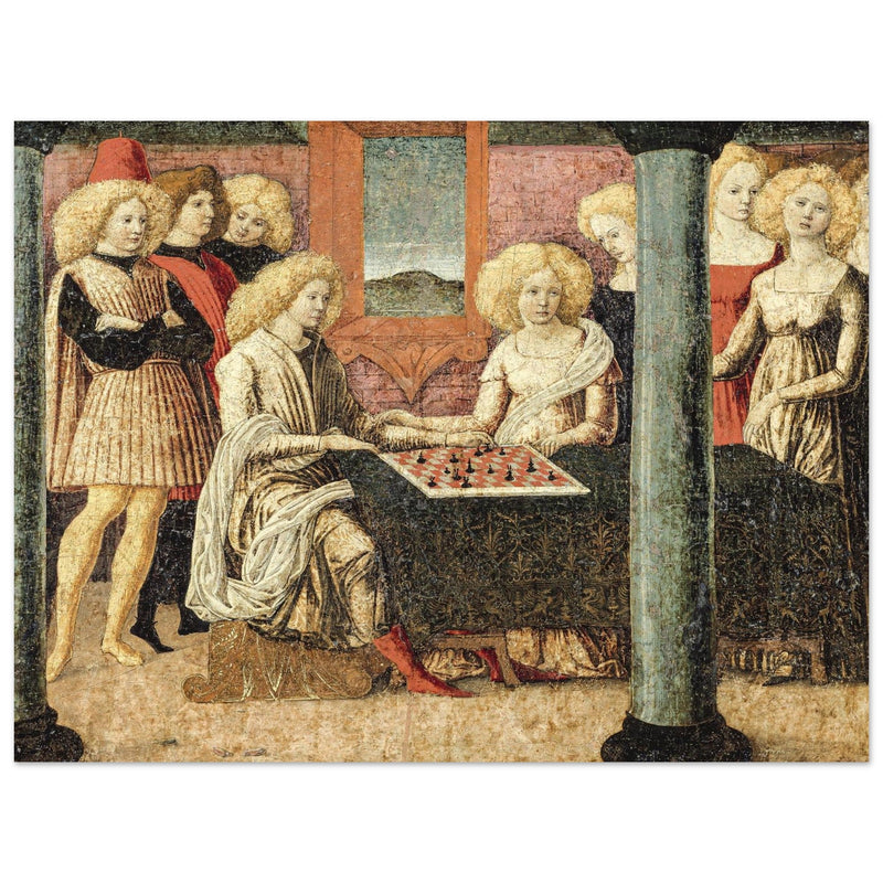 The Chess Players old painting  by Liberale da Verona.