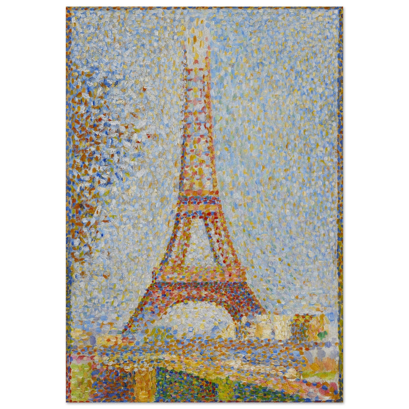 Eiffel tower  print by Georges Seurat 1881.