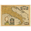 Ancient map of Italy by Abraham Ortelius. Vintage historic map.