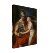 Canvas Allegory of Peace and War by Pompeo Girolamo Batoni 1776. Greek Roman mythology