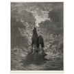 Don Quixote riding with Sancho Panza illustration by Gustave Dore.