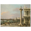 Canaletto antique painting in Venice Italy. Bacino di S. Marco.