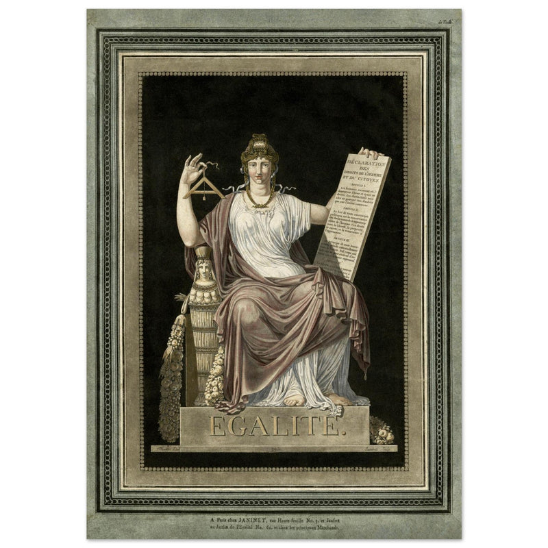 Egalité ( Equality ) engraving  1792.