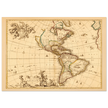 America ancient map. Novissima et accuratissima totius Americae descriptio by Nicolaes Visscher