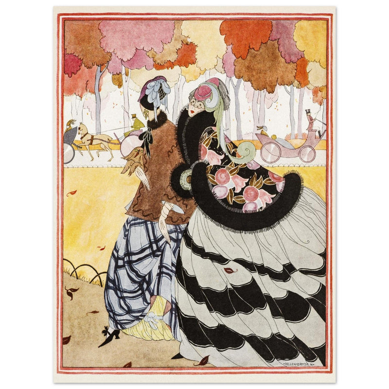 Helen Dryden vintage illustration fashion magazine cover.