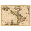 Ancient map print of America by Visher.