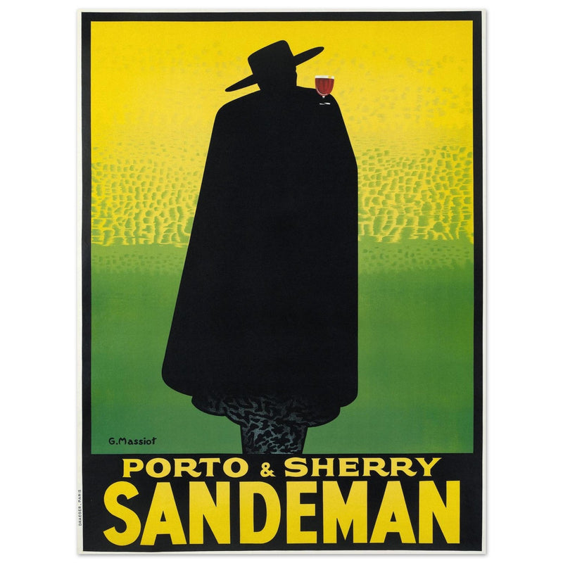 Sandman Porto sherry vintage advertising  . by George Massiot