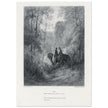 Gustave Dore illustration of King Arthur legend . The Dawn of Love. From the book Idylls of the King by Alfred Tennyson.