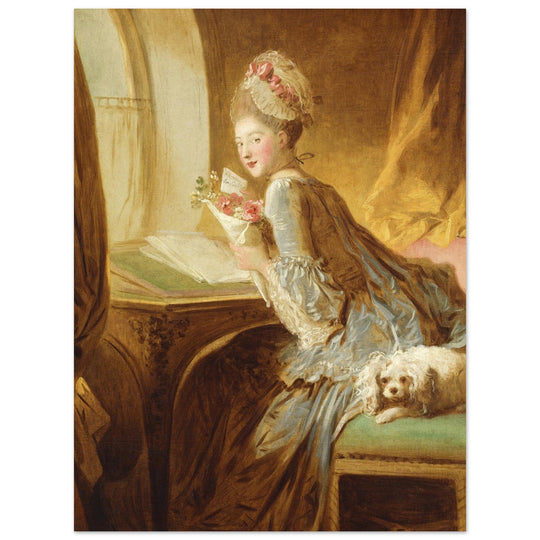 Jean Honore Fragonard The Love letter oil painting .