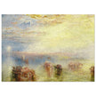 Approach to Venice by Joseph Mallord William Turner. Antique abstract painting of Venice Italy.